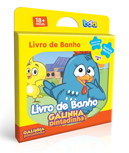 LIVRO DE BANHO GALINHA PINTADINHA
