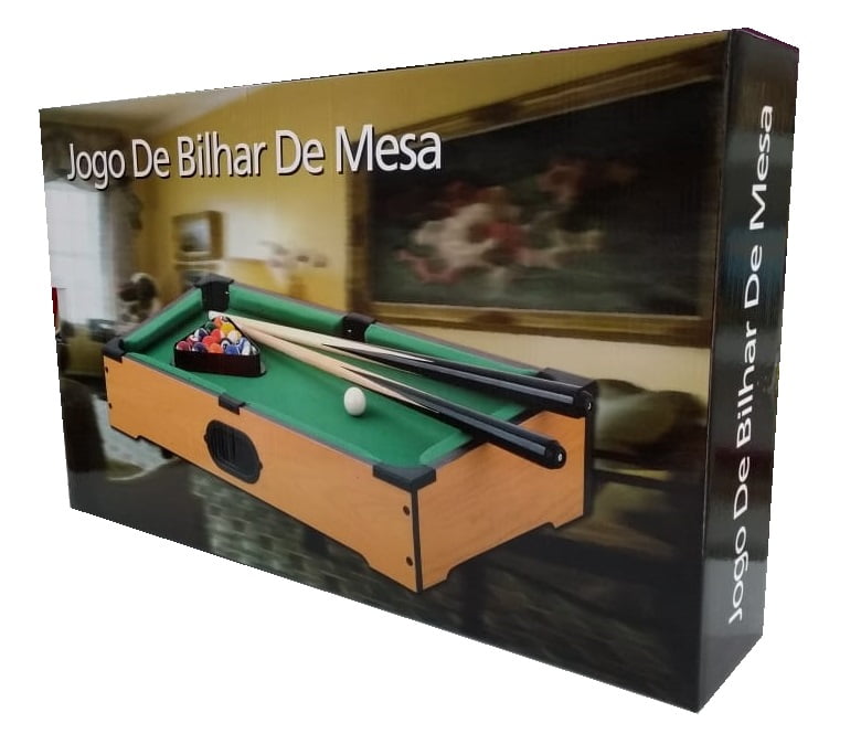 Jogo de sinuca bolas de bilhar na mesa