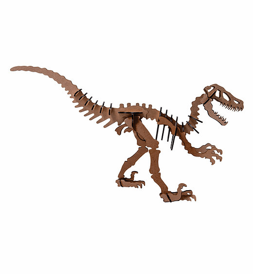 Quebra-Cabeça 3D - Raptor - Coleção Dinossauros - 36 peças