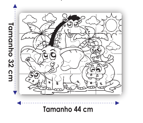 Desenho de Quebra-cabeça para Colorir - Colorir.com