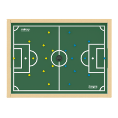 Cruzes de plástico amarelas e um dedo do pé e um campo regulamentado para jogar  jogo da velha sobre um fundo azul. conceito xo vence o desafio. jogo  educativo para crianças