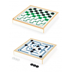 Jogo de Damas e Ludo Junges Branco