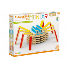 Jogo de pareamento - Blocos de montar peças quadradas - Mk Educa